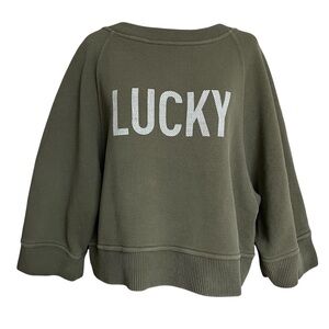 Christian Dior Green Lucky Cropped Sweatshirt CD Logo Monogram With Bee 34 2 XS
